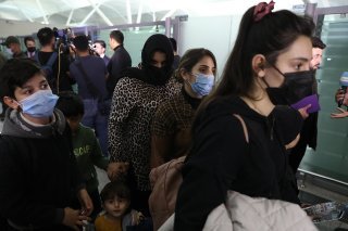 Les migrants irakiens sont arrivés à Erbil en fin de journée.